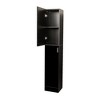 TIRAMISUBEST Black Freestanding Cabinet with 2 Doors - Wooden Accent Storage for Kitchen or Dining Room with Fixed Shelves - 4 of 4