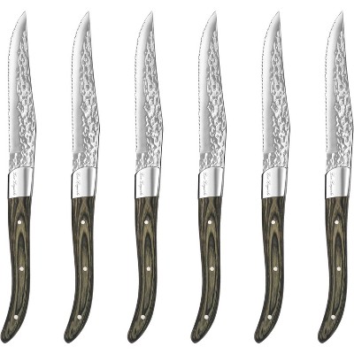 French Home Laguiole 4pk Stainless Steel Connoisseur Bbq Steak