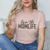 Simply Sage Market Women's Livin' The Mom Life Leopard Short Sleeve Graphic Tee - 2 of 3