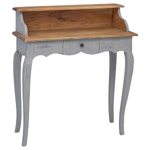 vidaXL Writing Desk Solid Reclaimed Wood 31.5"x15.7"x36.2" - 1 of 4