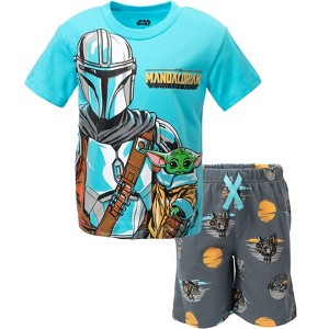 Star Wars The Mandalorian The Child T-Shirt and French Terry Shorts Outfit Set Little Kid to Big Kid - 1 of 4
