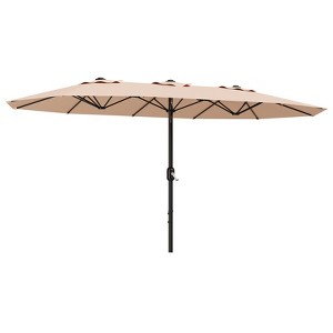 13ft Double-Sided Patio Umbrella with Crank & Tilt, UV99% Protection, Alloy Steel Frame, 6 Colors Available - 1 of 4