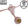 Novelty Lights Globe Outdoor String Lights with 100 suspended Sockets Suspended brown Wire 100 Feet - 2 of 4