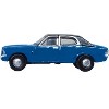Ford Cortina MKIII RHD (Right Hand Drive) Electric Monza Blue with Black Top 1/148 (N) Scale Diecast Model Car by Oxford Diecast - 3 of 4