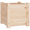 vidaXL Plant Pot Set of 2 31 x 31 x 31 cm Solid Pine Wood - 4 of 4