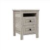 CAVINAS 2-Drawer Farmhouse Nightstand, Wooden Beside Table with Storage Cabinet, Bed End Table for Bedroom - 3 of 4