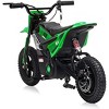 24V 350W Electric Dirt Bike for Teens, 12" Fat Tire Off-Road Motorcycle w/Hydraulic Brakes, 35-Mile Range, Powered Riding On Bike for Boys Girls 6-12 - 3 of 4