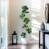 5/6/7FT Artificial Fiddle Leaf Fig Tree in Black Pot, Faux Rubber Tree for Indoor Home Decor, Tall Potted Fake Plant for Living Room, Office - 2 of 4