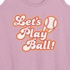 Women's - Instant Message - Lets Play Ball Graphic Racerback Tank - 2 of 4