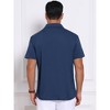 INSPIRE CHIC Men's Collared Short Sleeve Double Chest Pockets Outdoor Polo Shirt - 3 of 4