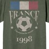 Team Gear Vintage France 1998 Adult Monterrey Sage Crew Neck Short Sleeve T-shirt - 2 of 4