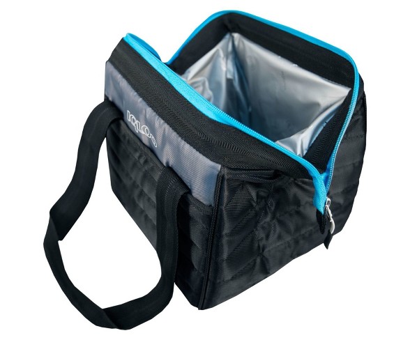 Igloo Stowe Leftover Lunch Bag - Black/ Blue