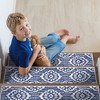 SussexHome Flower Design Cotton Anti-Slip Stair Treads, 9” X 28“ - 4 of 4