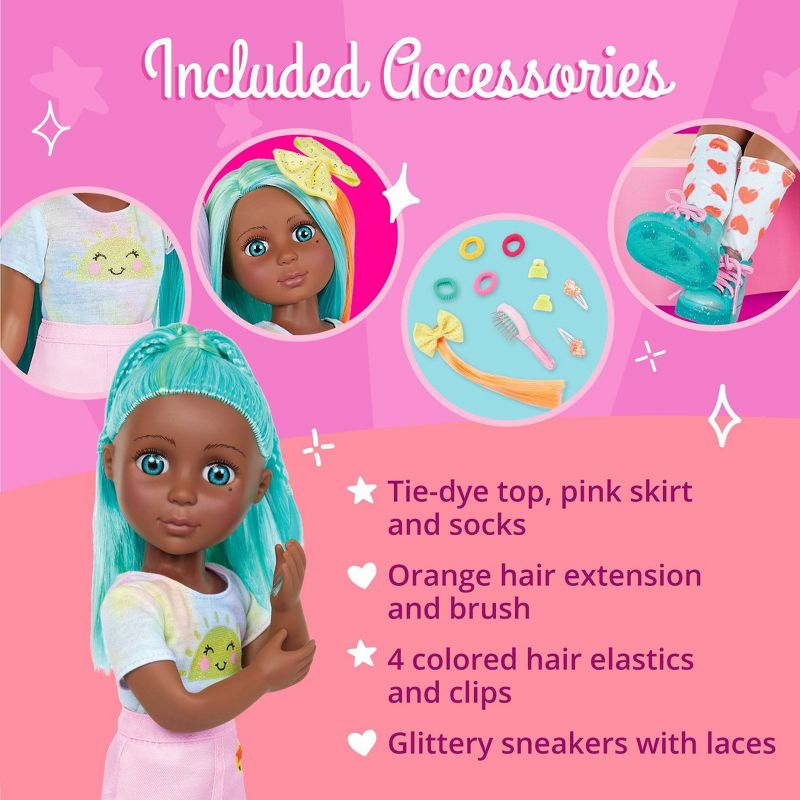 Glitter Girls Duckie Turquoise Hair &#38; Styling Accessories 14&#34; Poseable Fashion Doll, 6 of 12
