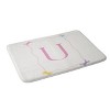 Deny Designs April Lane Art Simple Bow Monogram Memory Foam Bath Mat - 2 of 4