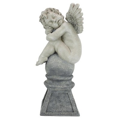 Design Toscano Balancing A Dream Cherub Garden Statue - Off-White