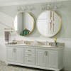Apmir  Round High Quality Aluminum Alloy Framed French Cleat Mounted Wall Decor Bathroom Vanity Mirror - 2 of 4