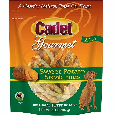Cadet Sweet Potato Steak Fries Dog Treats, 2 Pounds