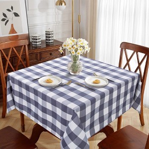 Yarn Dyed Buffalo Checkered Tablecloth Cover - 1 of 4