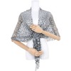 INSPIRE CHIC Women's Sequin Shawls and Wraps for Evening Dresses Fringed Sparkly Scarf 1Pc - 3 of 4
