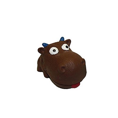 Multipet Mini Latex Animal Cow Dog Toy, 3.5"
