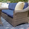Leisure Made Walton 7pc Wicker Sectional in Navy Fabric - 3 of 4
