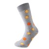 Men's Gray Color Orange Fruit Novelty Socks - 2 of 3