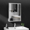 HYLEORY Bathroom Medicine Cabinet with Mirrors and Led Lights inch Double Doors Wall Mounted Mirror Cabinet with Storage - 2 of 4