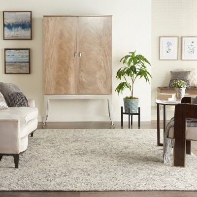 Hand-Tufted Vail Beige/Grey Wool Rectangular Area Rug, 8' x 12'
