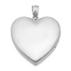 Black Bow Jewelry Sterling Silver 24mm Breast Cancer Awareness Heart Locket - 3 of 4