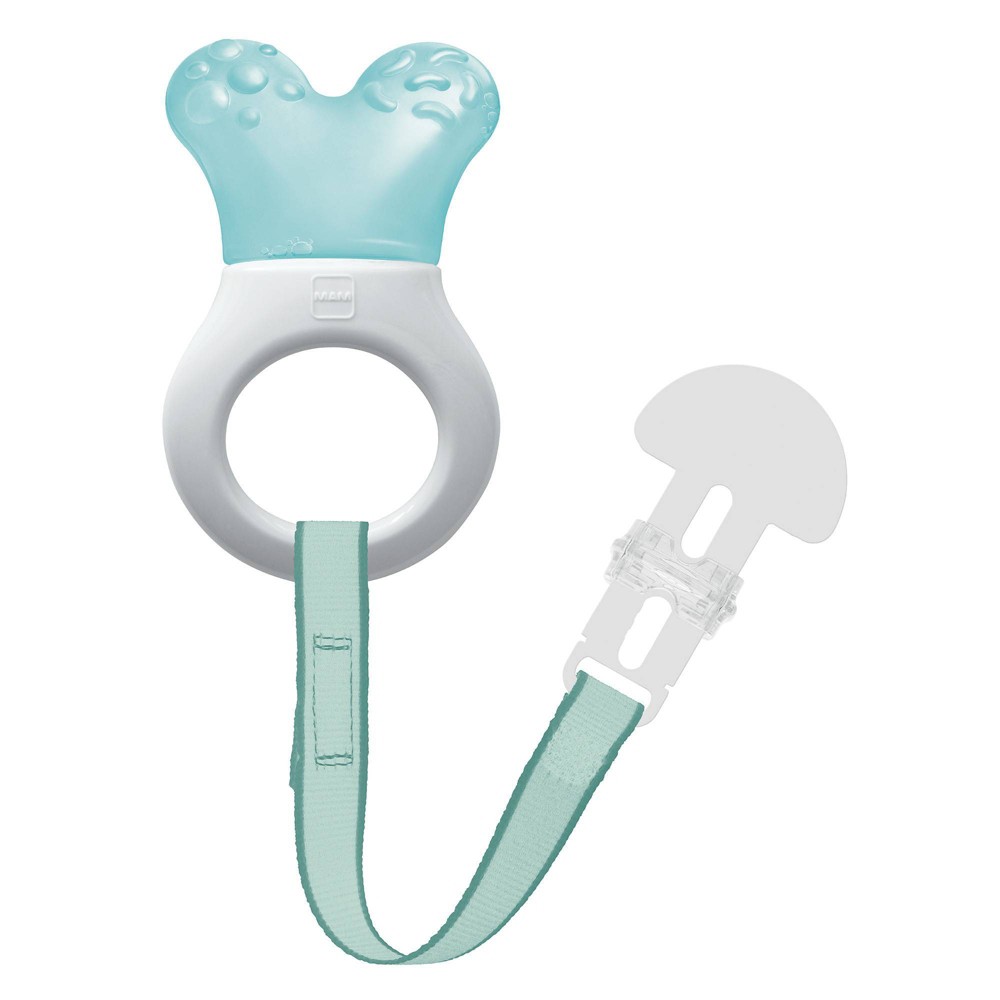 Photos - Bottle Teat / Pacifier MAM Mini-Cooler Teether with Clip - Blue 