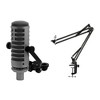 Mxl Bcd-1 Dynamic Broadcast Microphone (gray) Bundle With Boom Arm Mic Stand  : Target