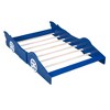 Full Size Race Car-Shaped Platform Bed with Wheels - 3 of 4