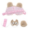 Unique Bargains Portable Bears Not Adjustable Eye Mask Brown 1 Pc - image 2 of 3