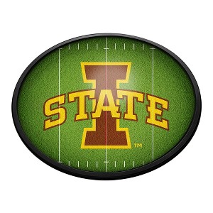 College Football On the 50 Design Oval Slimline Lighted Wall Sign - 1 of 4