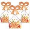 Big Dot of Happiness Fall Foliage - Square Favor Gift Boxes - Autumn Leaves Party Bow Boxes - Set of 12 - 2 of 4