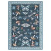 Washable Area Rugs Non-Slip Vintage Mushroom Rug - Soft Low Pile Insect Print Throw Mat for Bedroom Living Room Office Nursery Farmhouse Modern rug - 4 of 4