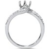 Pompeii3 1/5ct Diamond Twist Engagement Ring Setting 14K White Gold - 2 of 4