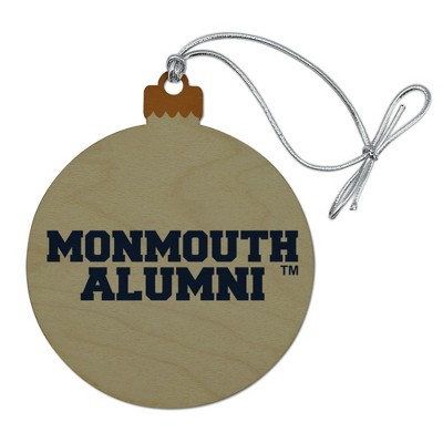 Monmouth University Official Hawks Alumn Wood Christmas Tree Holiday Ornament