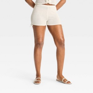Women's Side-Tie Pull-On Shorts - Wild Fable™ - 1 of 3