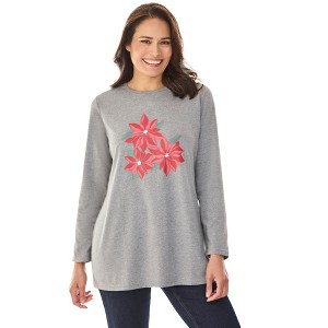 Woman Within Holiday Graphic Tee - 1 of 4