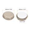 Unique Bargains Plastic Self-adhesive Smooth Round Carpeted Tile Vinyl Furniture Sliding Pad - 2 of 4
