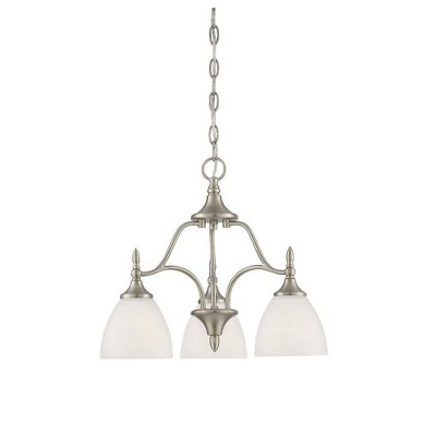 Savoy House Herndon 3 - Light Chandelier in  Satin Nickel