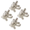 Saro Lifestyle Turtle Napkin Ring, Silver (Set of 4) - 2 of 4
