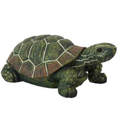 Sunnydaze Indoor/Outdoor Lifelike Terrance the Tortoise Patio Garden Yard Entryway Decorative Statue - 9"