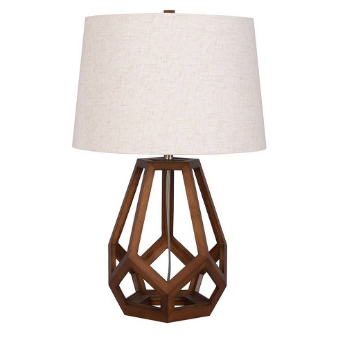 Large Wood Geo Assembled Table Lamp - Threshold™ - image 1 of 1