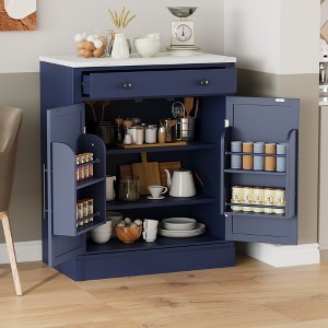 NicBex Modern Kitchen Pantry Sideboard Cabinet with Storage Drawer & Adjustable Shelves,Coffee Bar Buffet Cabinet for Kitchen,Dining Room - 1 of 4