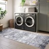 Washable Modern Abstract Rug Non Slip Low Pile Rug Soft Contemporary Throw Floor Cover Foldable Indoor Carpet for Living Room Bedroom Playroom - 3 of 4