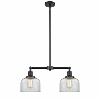 Bell - 2 Light Island In Traditional Style-10 Inches Tall and 21 Inches Wide