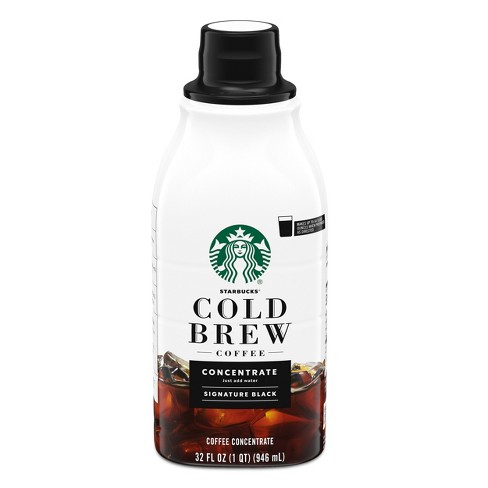 Starbucks Cold Brew Coffee — Signature Black — Multi-Serve Concentrate — 1 bottle (32 fl oz.) - image 1 of 4